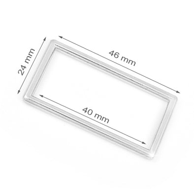 Inel Rectangular 4 cm Culoare Argintiu 