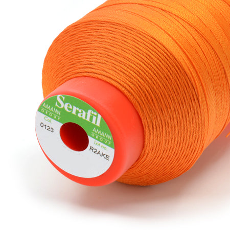 Serafil 10, Orange 123, Sewing Thread, Amann, 300 m