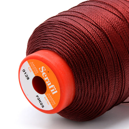 Serafil 15, Dark Red 128, Sewing Thread, Amann, 450 m