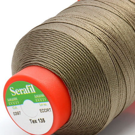 Serafil 10, Sand Brown 397, Sewing Thread, Amann, 300 m