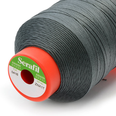 Serafil 40, Dark Grey 416, Sewing Thread, Amann, 1200 m