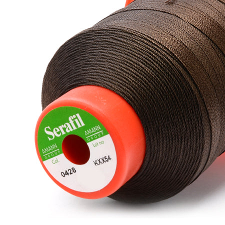 Serafil 20, Dark Brown 428, Sewing Thread, Amann, 600 m