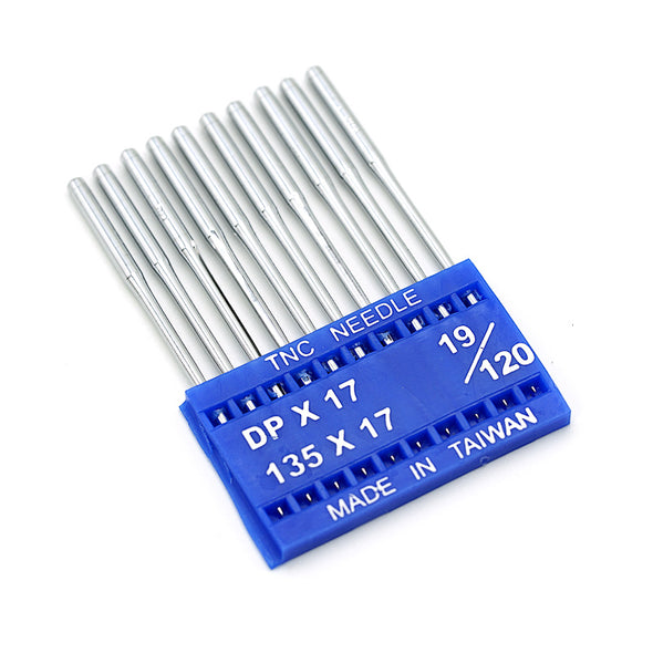 Set 10 Pcs. Needles for Industrial Sewing Machine, DPX17 120