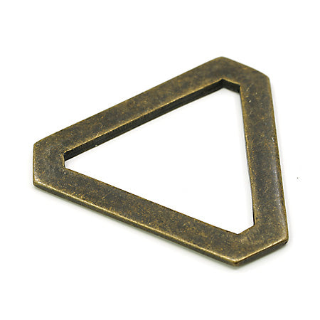 2 Pcs. Triangle Ring 30 mm, Color Old Brass, SKU TR300-OANZ