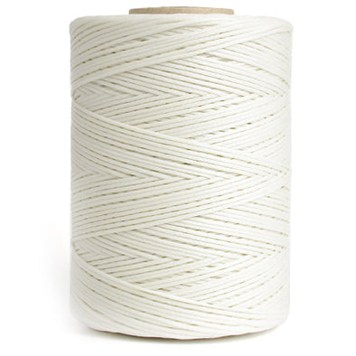 Waxed Thread 1.2 mm for Hand Sewing Leather, 350 m, White 100/103