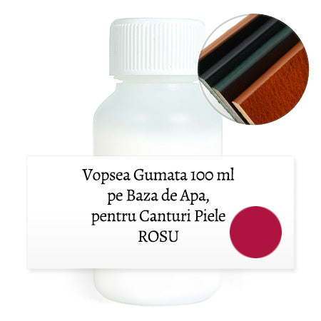Leather Edge Paint, Red 100 ml